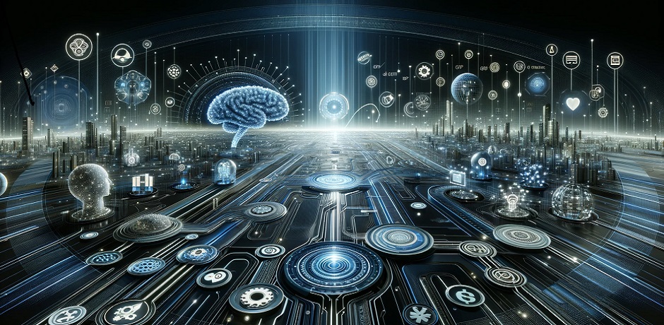 AI generated image illustrating the use of AI technologies in battery innovation